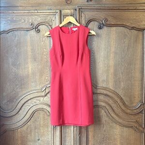 Shoshanna Red Sleeveless Sheath Dress